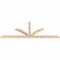 Ekena Millwork Richland Smooth Timber Gable Bracket, Douglas Fir, 108"W x 40"H x 3 1/2"D x 3 1/2"F, 9/12 Pitch GBW108X40X0404RIC00SDF - alternate 2